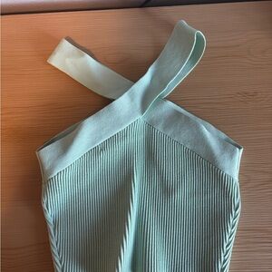 Aritzia One Shoulder Top in Soft Green